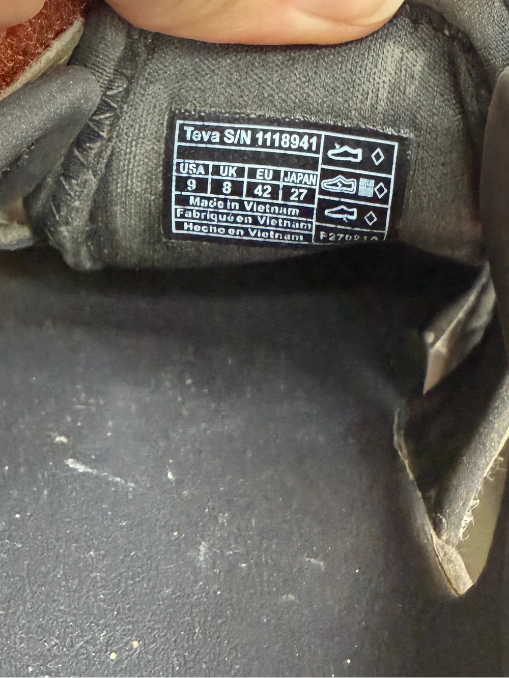 Teva mens flintwood sport water shoe sandal size 10